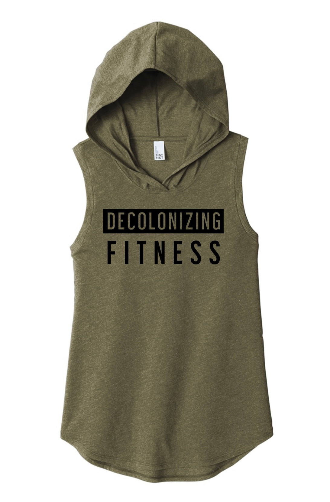 DECOLONIZING FITNESS LADIES SLEEVELESS HOODIE